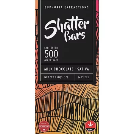 Sativa 500MG Euphoria Extracts Shatterbars – Sativa (500mg THC)