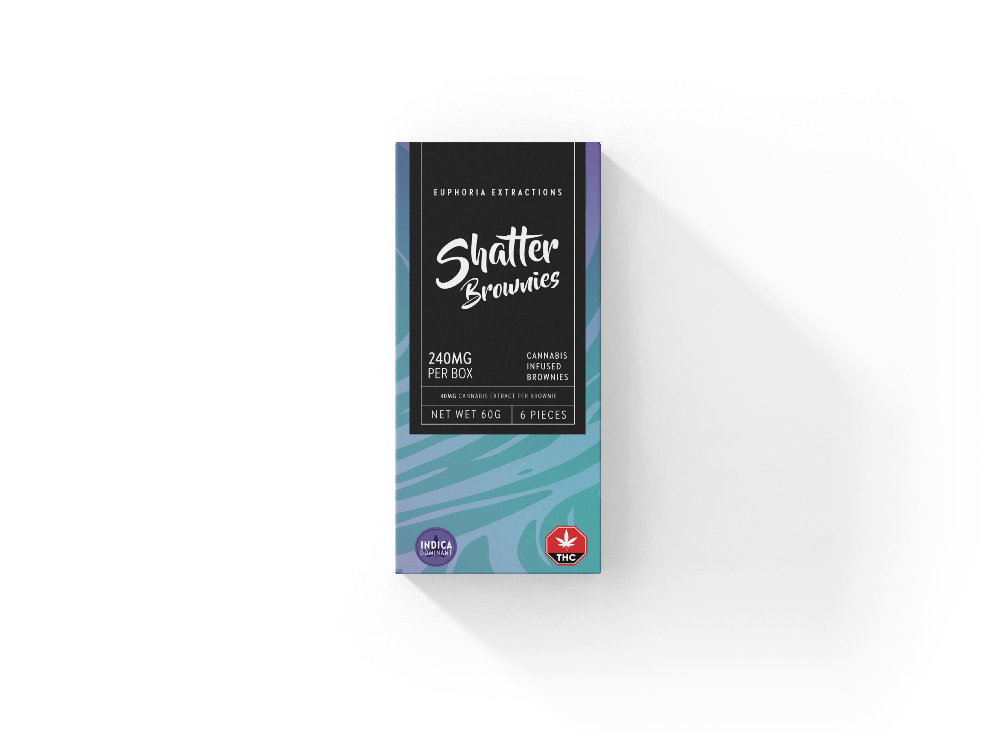 1576958982-INDICA_240mg Euphoria Extractions Shatter Brownies - Indica 240MG - Image 1