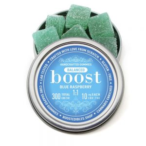 Blue Raspberry 300mg Boost Gummies