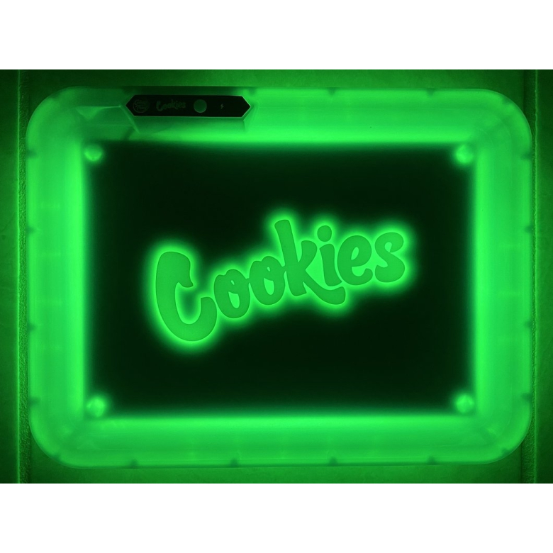 image_7a3a834f-18cb-4557-a69f-a8efd8faddb9_530x_2x Cookies Green Rolling Tray- Includes lights and Speaker - Image 1