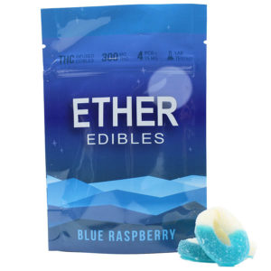 Ether Edibles 300mg-Blue Rasberry