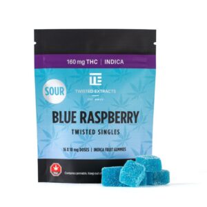 Twisted Edibles- Blue Raspberry 160mg (Indica THC)