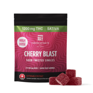 Twisted Edibles- Cherry Blast (THC Sativa)