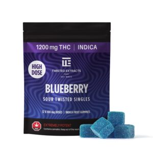 Twisted Edibles Blueberry  ( THC Indica)